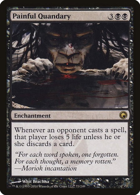 Painful Quandary - Scars of Mirrodin Magic: The Gathering trading card