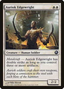 Auriok Edgewright - Scars of Mirrodin (SOM) #3 - Uncommon Magic: The Gathering Trading Card