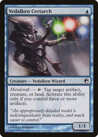 Vedalken Certarch - Scars of Mirrodin (SOM) #52 - Common Magic: The Gathering Trading Card