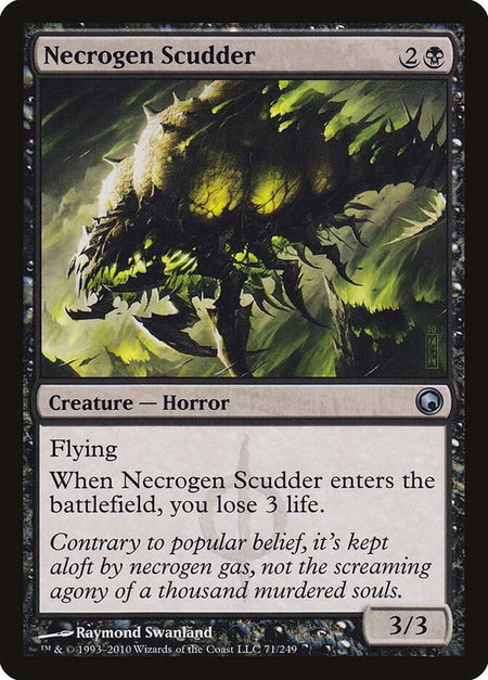 Necrogen Scudder - Scars of Mirrodin Magic: The Gathering trading card