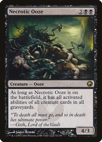 Necrotic Ooze - Scars of Mirrodin (SOM) #72 - Rare Magic: The Gathering Trading Card