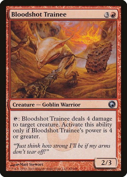 Bloodshot Trainee - Scars of Mirrodin Magic: The Gathering trading card