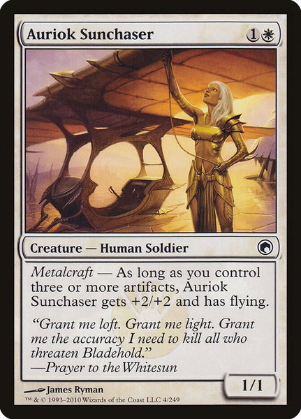 Auriok Sunchaser - Scars of Mirrodin Magic: The Gathering trading card