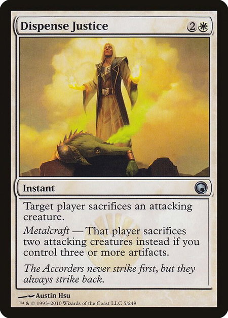 Dispense Justice - Scars of Mirrodin Magic: The Gathering trading card