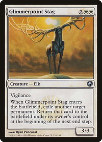 Glimmerpoint Stag - Scars of Mirrodin (SOM) #9 - Uncommon Magic: The Gathering Trading Card