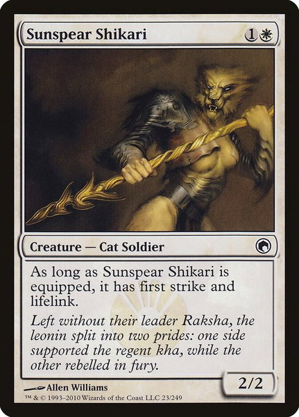 Sunspear Shikari trading card from Scars of Mirrodin Sunspear Shikari - Scars of Mirrodin Magic: The Gathering trading card
