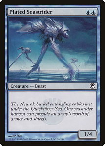 Plated Seastrider - Scars of Mirrodin (SOM) #38 - Common Magic: The Gathering Trading Card