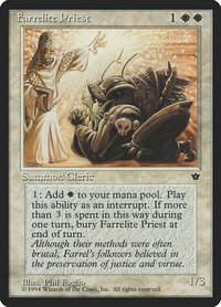 Farrelite Priest - Fallen Empires (FEM) #4 - Uncommon Magic: The Gathering Trading Card