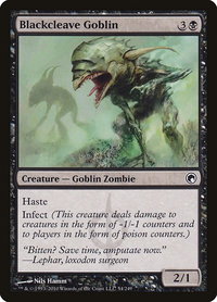 Blackcleave Goblin - Scars of Mirrodin (SOM) #54 - Common Magic: The Gathering Trading Card