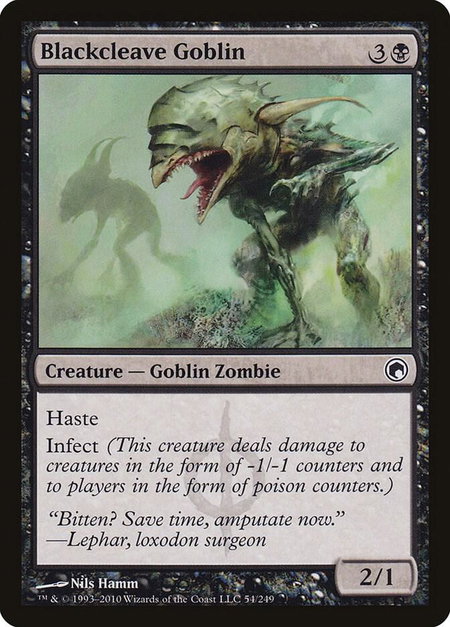 Blackcleave Goblin - Scars of Mirrodin Magic: The Gathering trading card