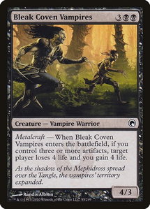 Bleak Coven Vampires - Scars of Mirrodin (SOM) #55 - Common Magic: The Gathering Trading Card