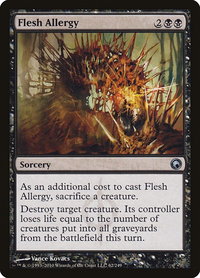 Flesh Allergy - Scars of Mirrodin (SOM) #62 - Uncommon Magic: The Gathering Trading Card