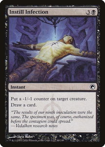 Instill Infection - Scars of Mirrodin (SOM) #68 - Common Magic: The Gathering Trading Card