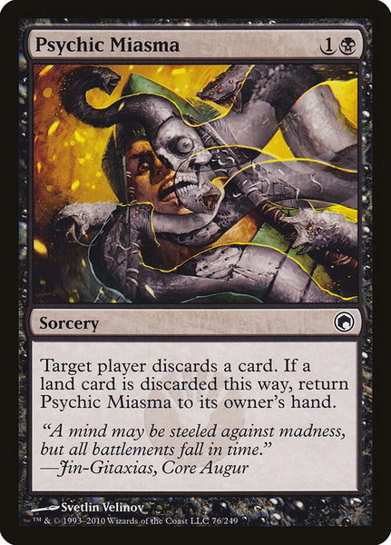 Psychic Miasma - Scars of Mirrodin Magic: The Gathering trading card