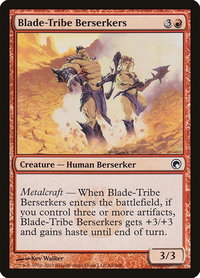 Blade-Tribe Berserkers - Scars of Mirrodin (SOM) #84 - Common Magic: The Gathering Trading Card