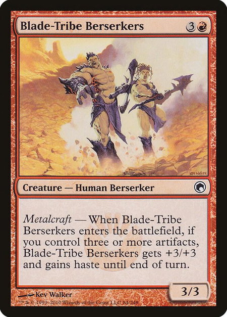 Blade-Tribe Berserkers - Scars of Mirrodin Magic: The Gathering trading card