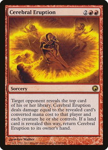 Cerebral Eruption - Scars of Mirrodin (SOM) #86 - Rare Magic: The Gathering Trading Card