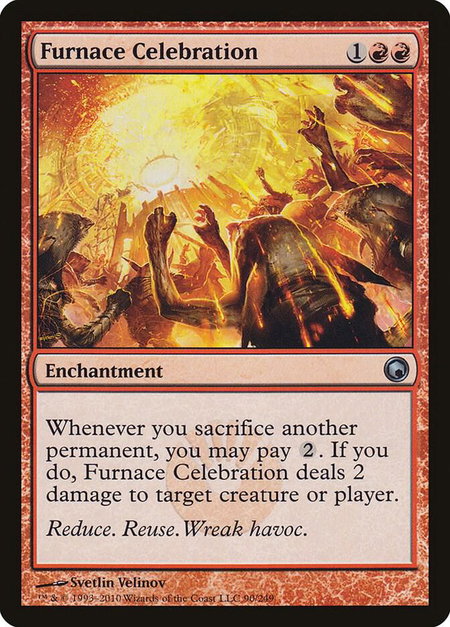 Furnace Celebration - Scars of Mirrodin Magic: The Gathering trading card