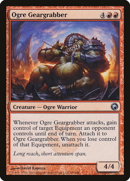 Ogre Geargrabber - Scars of Mirrodin Magic: The Gathering trading card