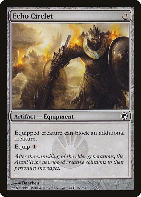 Echo Circlet - Scars of Mirrodin Magic: The Gathering trading card