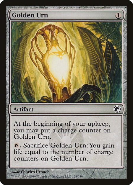 Golden Urn trading card from Scars of Mirrodin Golden Urn - Scars of Mirrodin Magic: The Gathering trading card