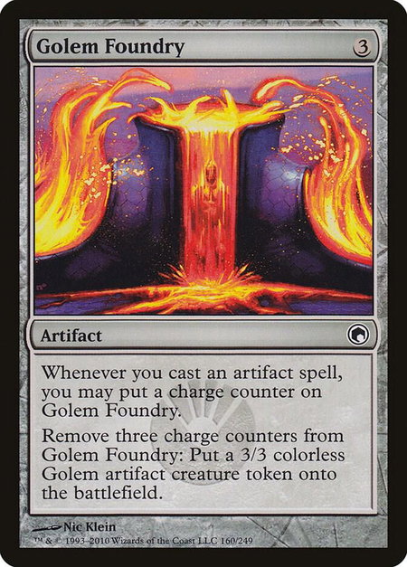 Golem Foundry - Scars of Mirrodin Magic: The Gathering trading card