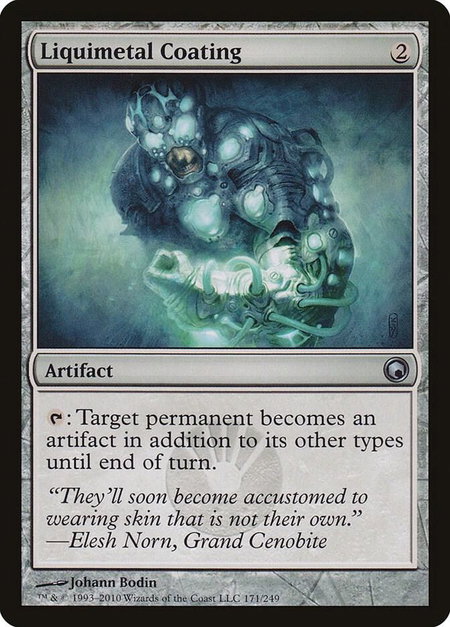 Liquimetal Coating - Scars of Mirrodin Magic: The Gathering trading card