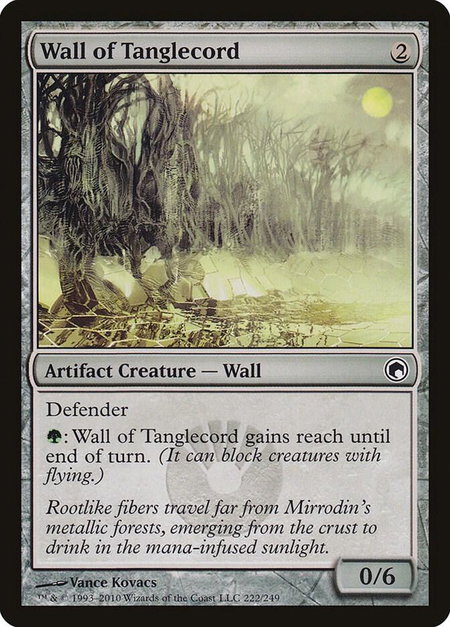 Wall of Tanglecord - Scars of Mirrodin Magic: The Gathering trading card