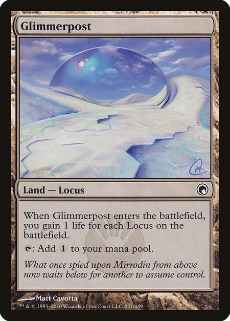 Glimmerpost - Scars of Mirrodin Magic: The Gathering trading card