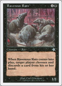Ravenous Rats - Starter 1999 (S99) #86 - Uncommon Magic: The Gathering Trading Card