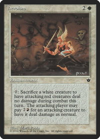 Heroism - Fallen Empires (FEM) #6 - Uncommon Magic: The Gathering Trading Card