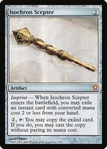 Isochron Scepter - From the Vault: Relics (V10) #3 - Mythic Rare Magic: The Gathering Trading Card