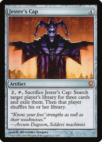 Jester's Cap trading card from From the Vault: Relics Jester's Cap - From the Vault: Relics Magic: The Gathering trading card