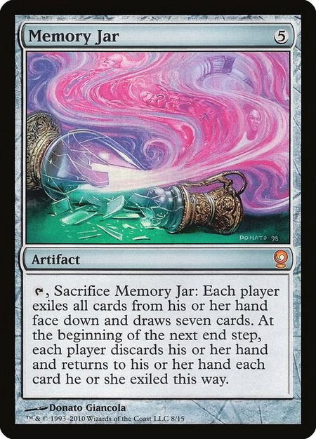 Memory Jar trading card from From the Vault: Relics Memory Jar - From the Vault: Relics Magic: The Gathering trading card