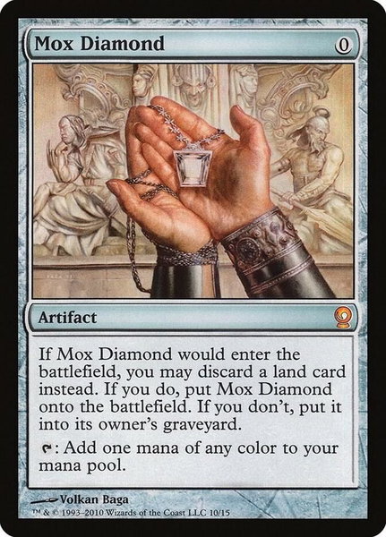 Mox Diamond trading card from From the Vault: Relics Mox Diamond - From the Vault: Relics Magic: The Gathering trading card