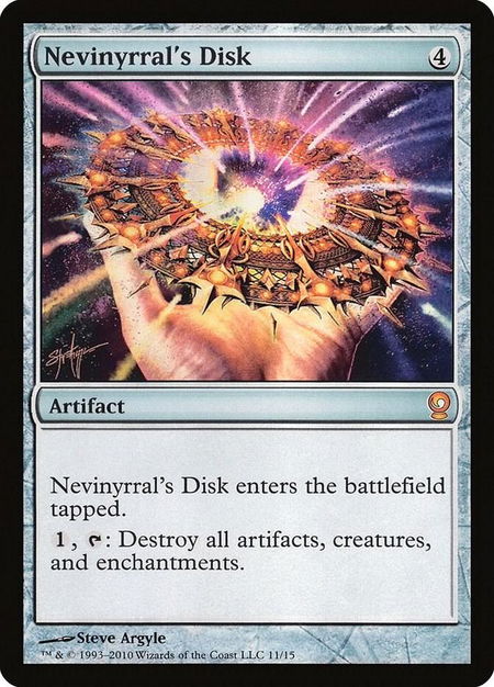 Nevinyrral's Disk - From the Vault: Relics Magic: The Gathering trading card