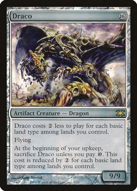 Draco - From the Vault: Dragons Magic: The Gathering trading card
