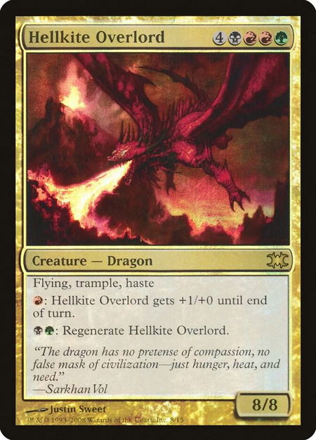 Hellkite Overlord - From the Vault: Dragons Magic: The Gathering trading card