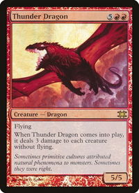 Thunder Dragon - From the Vault: Dragons (DRB) #14 - Rare Magic: The Gathering Trading Card