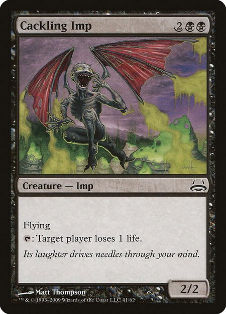 Cackling Imp - Duel Decks: Divine vs. Demonic Magic: The Gathering trading card