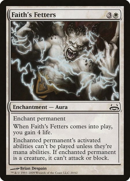 Faith's Fetters - Duel Decks: Divine vs. Demonic Magic: The Gathering trading card