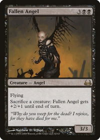 Fallen Angel - Duel Decks: Divine vs. Demonic (DDC) #42 - Rare Magic: The Gathering Trading Card