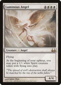 Luminous Angel - Duel Decks: Divine vs. Demonic (DDC) #12 - Rare Magic: The Gathering Trading Card