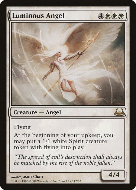 Luminous Angel - Duel Decks: Divine vs. Demonic Magic: The Gathering trading card
