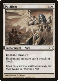 Pacifism - Duel Decks: Divine vs. Demonic (DDC) #17 - Common Magic: The Gathering Trading Card