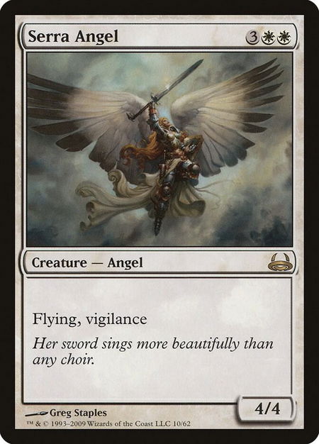 Serra Angel - Duel Decks: Divine vs. Demonic Magic: The Gathering trading card