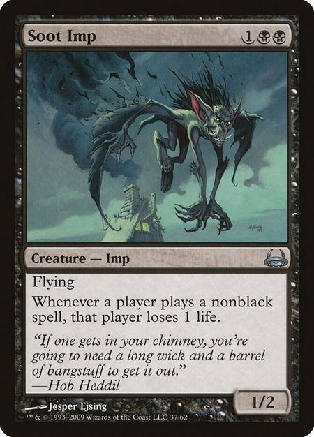 Soot Imp - Duel Decks: Divine vs. Demonic Magic: The Gathering trading card