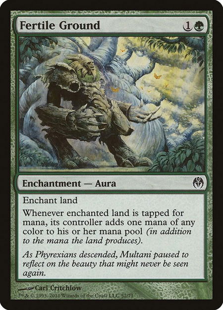 Fertile Ground trading card from Duel Decks: Phyrexia vs. the Coalition Fertile Ground - Duel Decks: Phyrexia vs. the Coalition Magic: The Gathering trading card