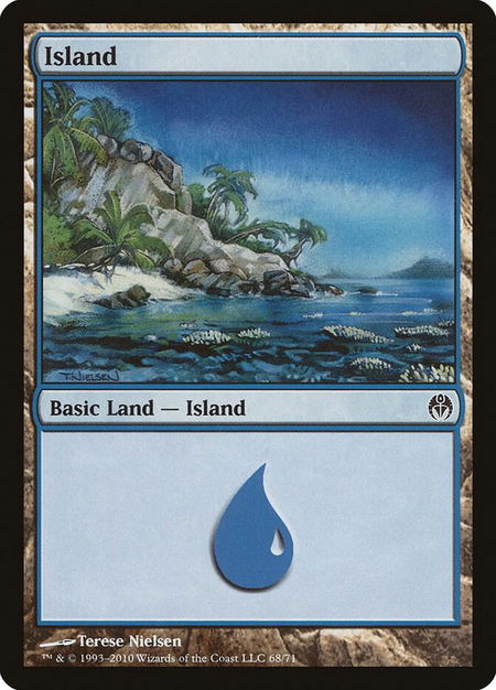 Island (68) - Duel Decks: Phyrexia vs. the Coalition Magic: The Gathering trading card