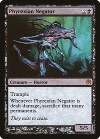Phyrexian Negator - Duel Decks: Phyrexia vs. the Coalition (DDE) #1 - Mythic Magic: The Gathering Trading Card